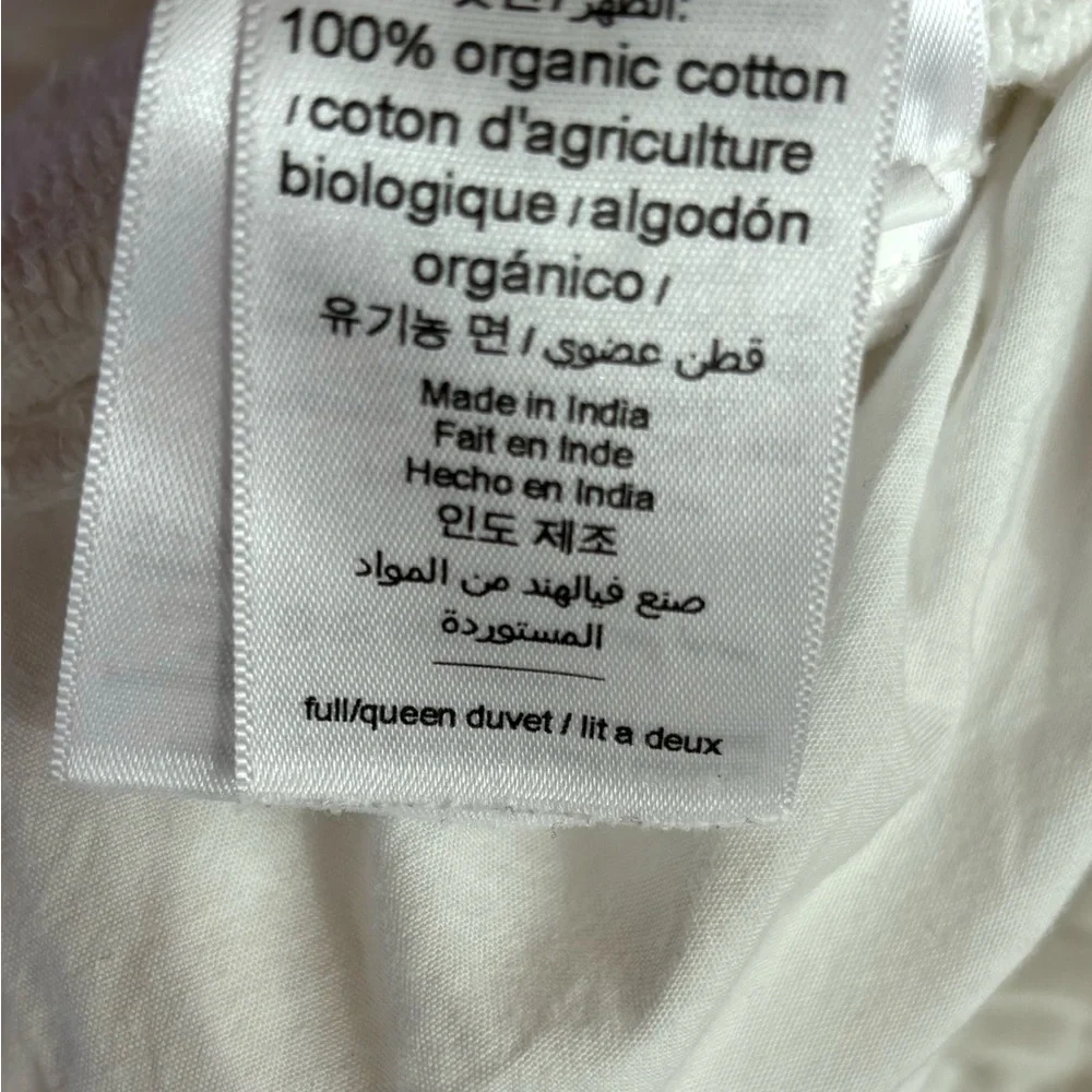 West Elm Organic Cotton Quilted Duvet